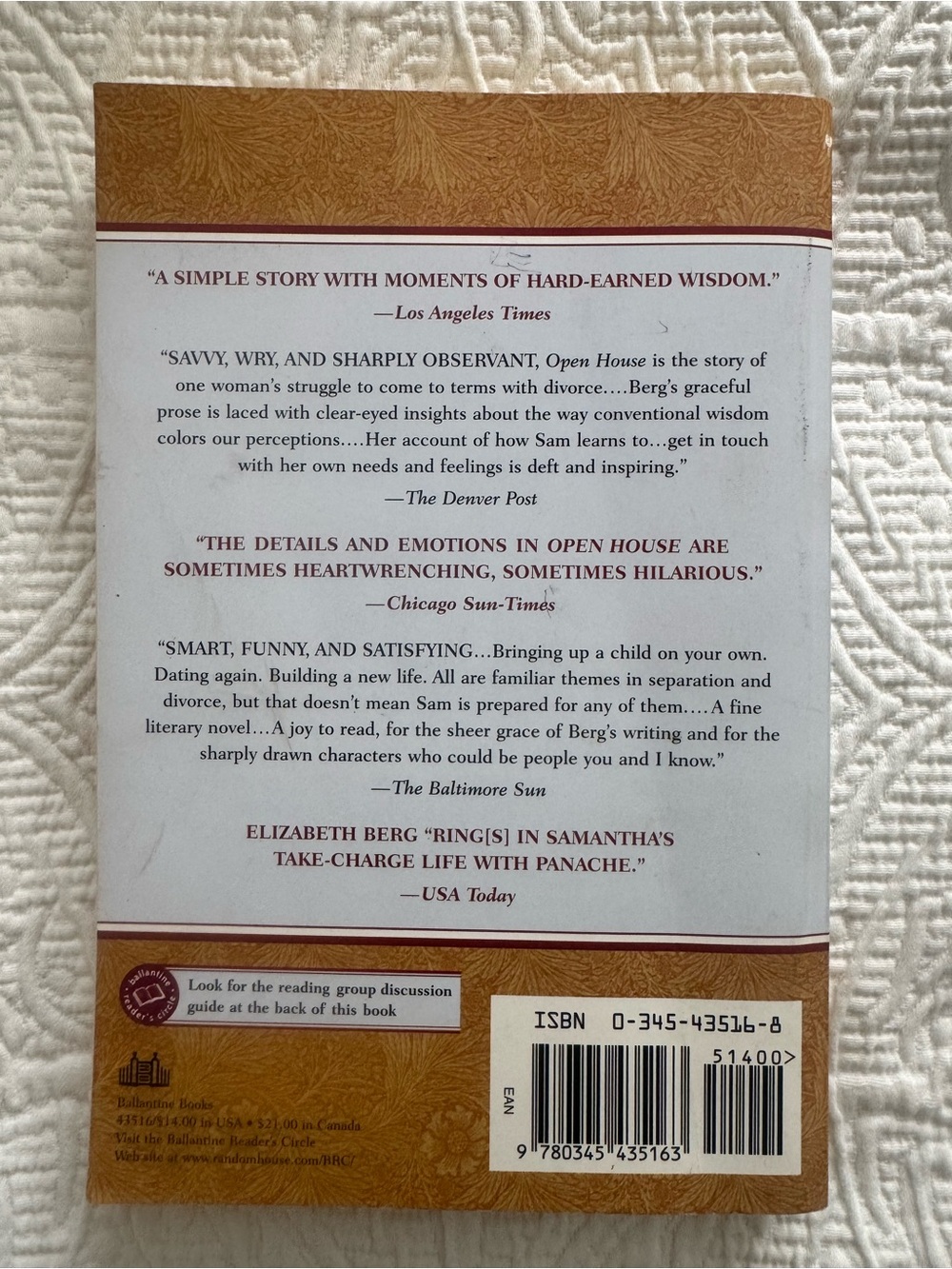 Open House by Elizabeth Berg — Paperback 2000 - Picture 2 of 4